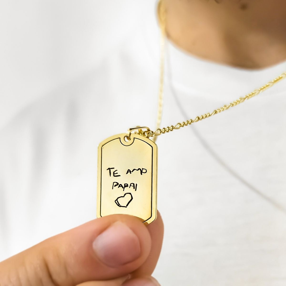 Personalized handwriting necklace