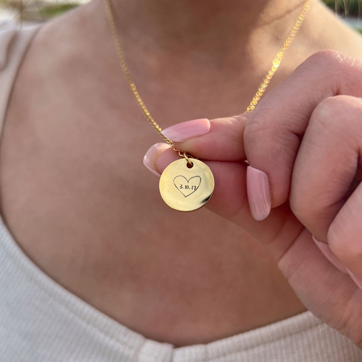 Personalized handwriting necklace