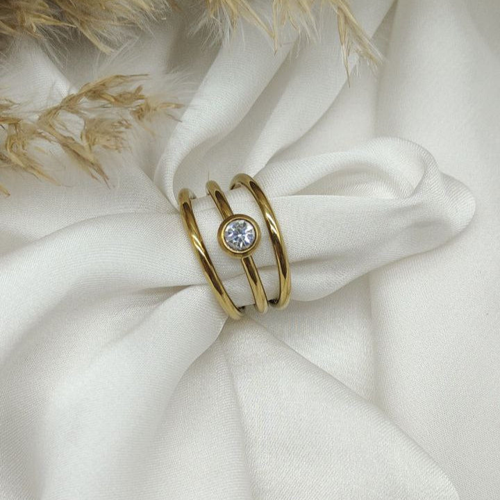 Triple Circled ring