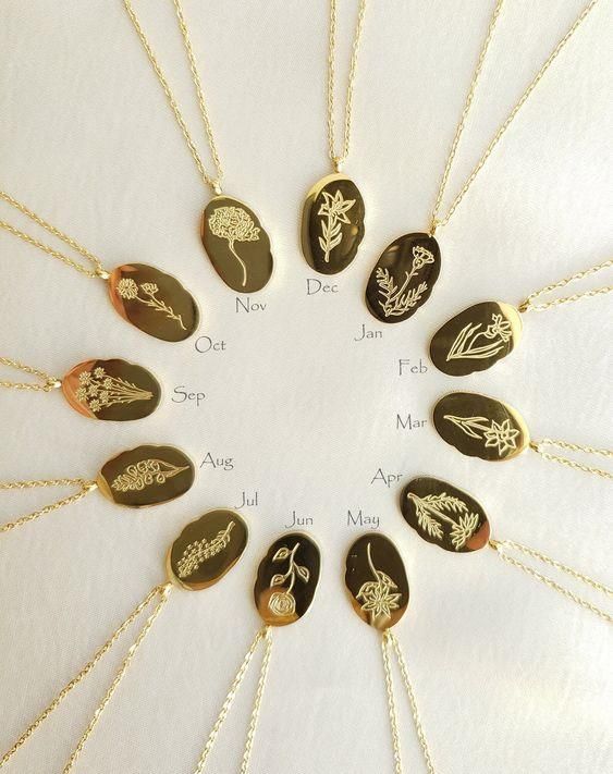 Birth Flower Necklace