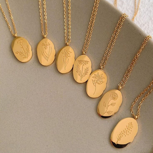 Birth Flower Necklace